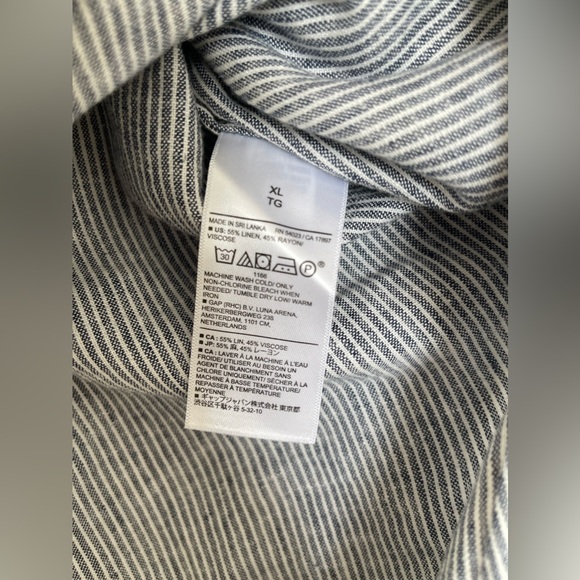 LINEN-BLEND SHIRT #BananaRepublicFactory - Picture 3 of 5